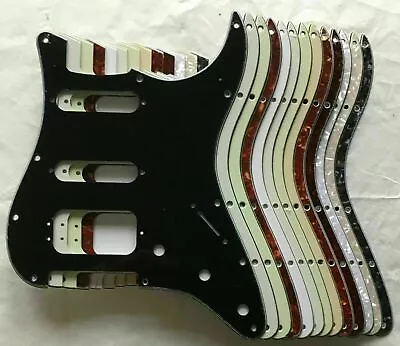£27.99 • Buy Stratocaster HSS 11 Hole Pickguard 3 Screw Humbucker US Mex MiJ Blank ++colours