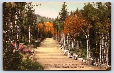 Postcard ME Mount Desert Island Cadillac Mountain Rd Acadia National Park D2 • $14.97