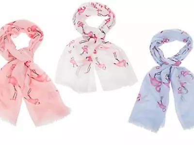 £7.99 • Buy Flamingo Bird Sarong Cute Scarves Scarf Shawl Wrap Throw Hijab Wrap Present Gift