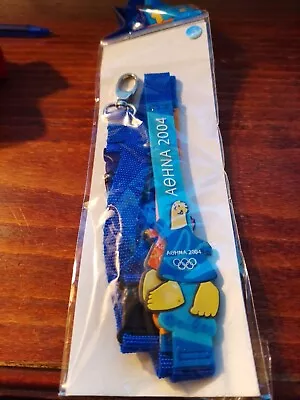 V LANYARD OLYMPIC GAMES ATHENS 2004 OFFICIAL PRODUCT RARE • £7.99