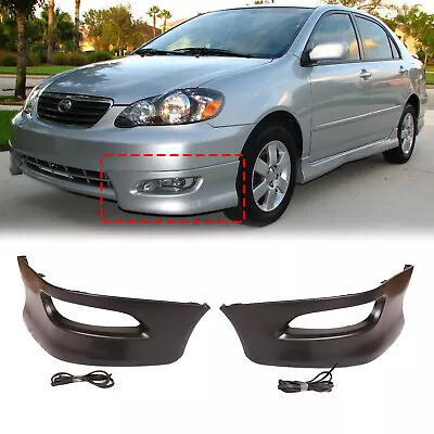 $37.99 • Buy For Toyota Corolla Front Bumper Sport Splitter Lips Spoiler Body Kit 2005-2008