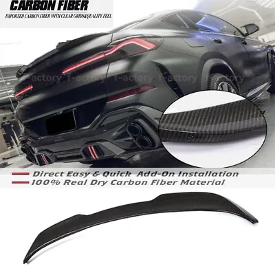 Rear Trunk Spoiler Boot Wing Lip Real Carbon Fiber  BMW X6 G06 X6M 2020-2023 • $162.99