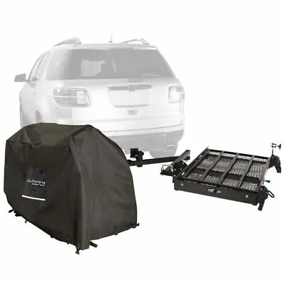 Silver Spring Hitch Scooter Carrier 400 Lb Travel Kit +Scooter Cover SC400-DK-S • $384.99