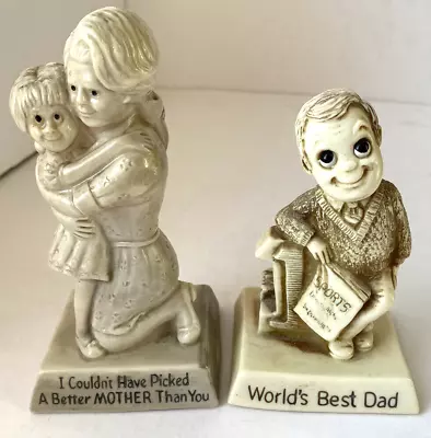 1970s Figurines R & W Berries CO’s Mother And Father Figurines Lot Of 2 • $19.95