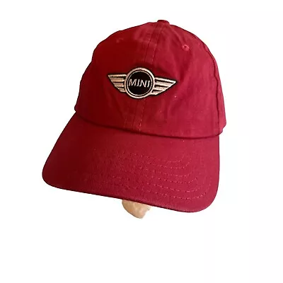 Mini Cooper Red Hat Cap Embroidered Logo Hat Cap Adjustable • $22.49