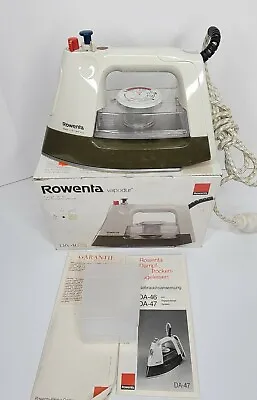 £34.73 • Buy Vintage Rowenta Extra Steam Iron DA-46 Euro Plug