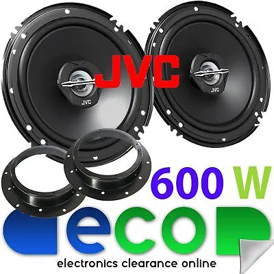 £29.99 • Buy JVC 16cm 6.5 600 Watts 2 Way Front Door Car Speakers Kit Fit VW Golf MK5-04-08