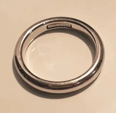 Milor Italy Polished 14K White Gold Band Ring 3 Mm Size 9.75 .91 Grams TESTED • $125