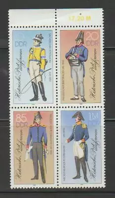 Ddr East Germany 1986 Historic Postal Uniforms Block Mnh - Ddr11 • $2.70