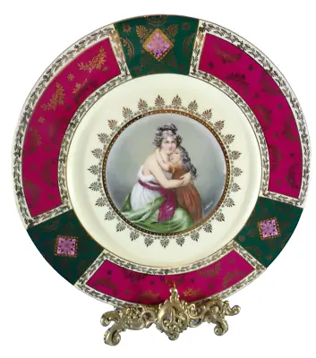 Vienna Style Gilt Decorated Neoclassical Portrait Plate Beehiive Mark Carlsband • $80.90