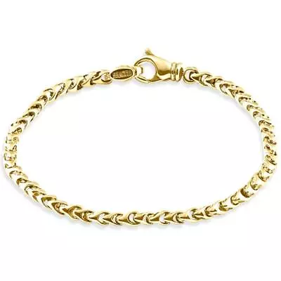 Men's 14k Gold (15gram) Or Platinum (24gram) 5mm Link Bracelet 8.5  • $1198.65