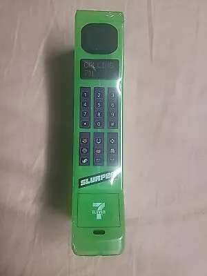 Neon Green Slurpee 7 Eleven 711 Cell Phone  Shaped Cup 80's Retro Pop Culture • $14.99