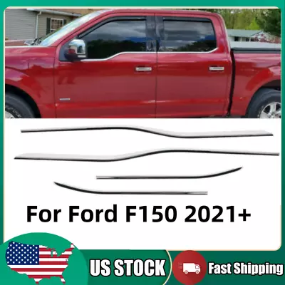 NEW 4PCS Chrome Lower Window Frame Cover Trim For Ford F150 F-150 2021 2022 2023 • $66.98