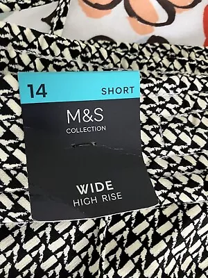 Trousers Summer Size 14 Short New M&S Nice Trousers • £9.99