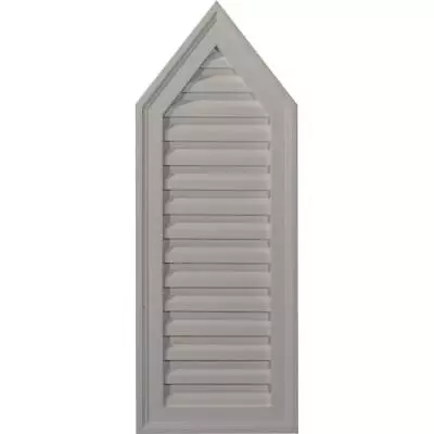 12 In. X 32 In. Steeple Primed Polyurethane Paintable Gable Louver Vent • $71.17