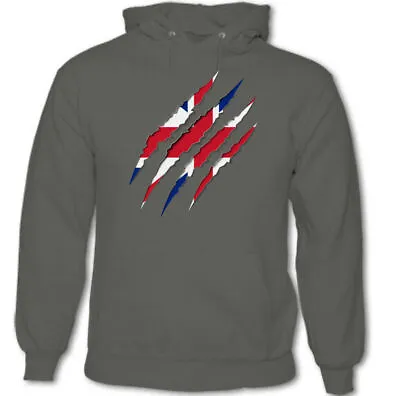Ripped Claw Union Jack Flag Mens British Hoodie Team GB UK St Georges Day Top • £24.49