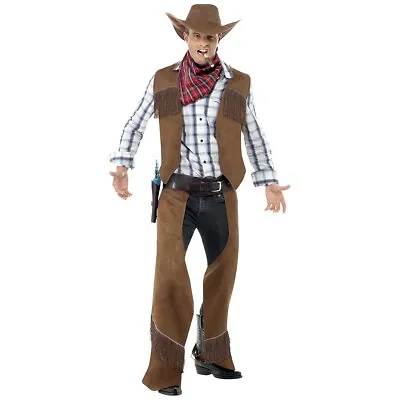 Cowboy Costume Adult Western Halloween Fancy Dress Outfit • $53