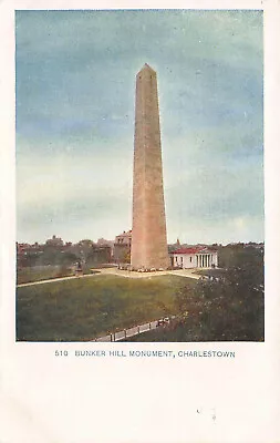 Bunker Hill Monument Charlestown Massachusetts Early Postcard Unused • $12