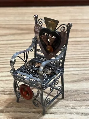 Dollhouse Miniature - Steampunk Chair Art Piece 1/12 • $19.99