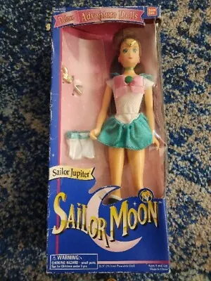 Vintage Sailor Jupiter 1995 Sailor Moon Deluxe Adventure Dolls Complete In Box • $70.39