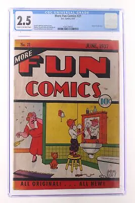 More Fun Comics #21 - D.C. Comics 1937 CGC 2.5 Doctor Occult Story. • $1999