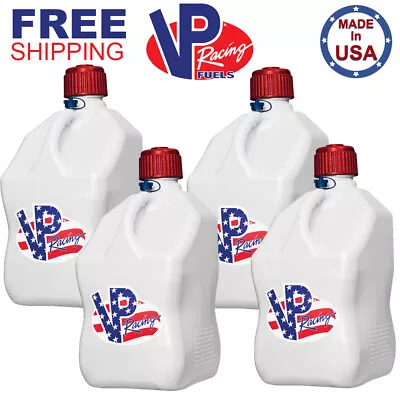 VP Racing 4 Pack Patriotic 5.5 Gallon Square Utility Jug Gas Can • $134.99