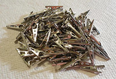 Jabinco 100Pcs  28mm Mini Metal Alligator Clips • $12.50