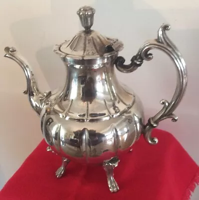 Antique MELON Middletown Plate Co. Silver Plate Metal Tea / Coffee Pot • $39.99