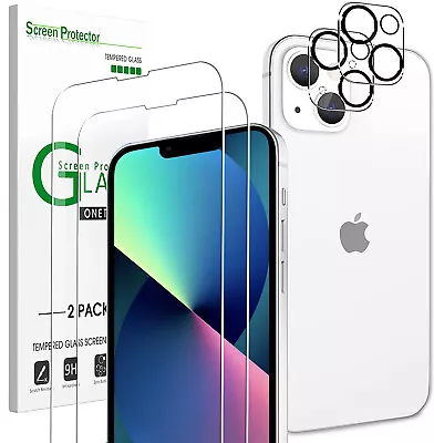 For IPhone 13 12 Pro Max Front+Back+Camera Lens Tempered Glass Screen Protector • $23.99