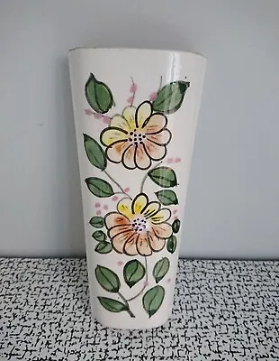 70s 80s Vintage Retro Kitsch Floral Wall Pocket Vase Planter Shabby Chic • £15