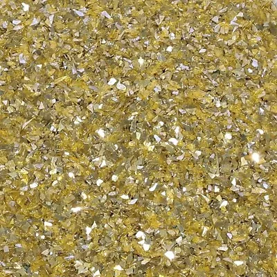 GERMAN GLASS GLITTER Bling GOLD ONLY Home Décor Arts Crafts Resin Jewellery • £5.99