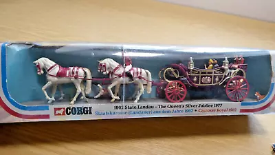 1902 State Landau - The Queen Silver Jubilee 1977 Corgi Model • £7.50