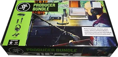£192.92 • Buy Mackie Recording Bundle Producer Interface/Dynamic Mic/Condenser Mic/Headphones
