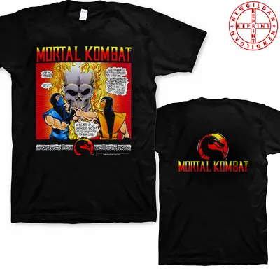MORTAL KOMBAT T-shirt 1992 SUB-ZERO Tee Double Sided Black GILDAN T SHIRT • $25.99