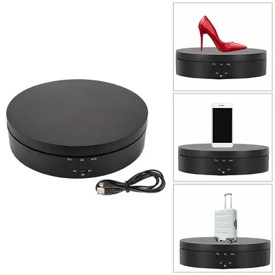 Turntable Display Stand Jewelry Photography Picture Stand Rotating 360° Electric • £13.79