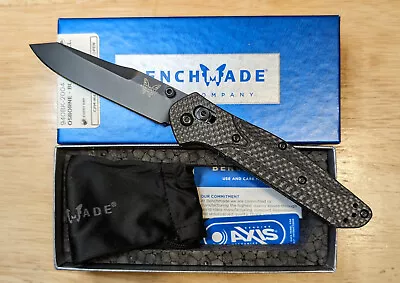 Benchmade Osborne ☀️Carbon Fiber Scales☀️ Black CPM-M4 Blade 940BK-2004 🦋 940-1 • $385