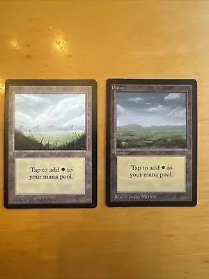 MTG [Beta] - Plains (x2) - Excellent Condition! Magic The Gathering • $15