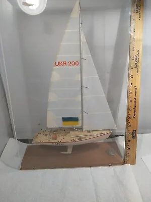 $378.27 • Buy OLD UKRAINE  WORLDS CUP Sailboat Model Americas Cup Yacht Racing Museum PIECE