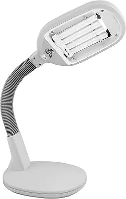 Desk Lamp With 27w Replacement Natural Daylight Energy Saving Light Bulbs 240v • £29.99