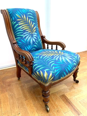 £195 • Buy Beautifully Restored Victorian Chair With An Eye-catching Modern Look