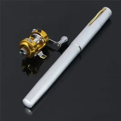 G Ganen 38Inch Mini Portable Pocket Aluminum Alloy Fishing Rod Pen Great Gift (S • $17.49