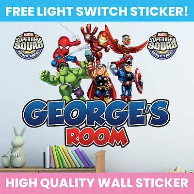 Avengers Hole In Wall Sticker Decal Decor Personalised Kids Bedroom Decoration • £11.04