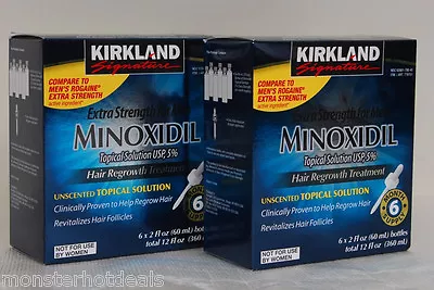 $52.99 • Buy 12 Months Kirkland Generic Minoxidil 5% Mens Hair Loss Regrowth Treatment 10/24