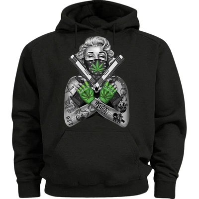 $38.95 • Buy Marilyn Monroe Stoner Weed Gifts Cannabis 420 Hoodie Graphic Sweatshirt