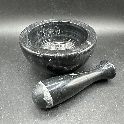 Black & Gray Marble Mortar And Pestle Michael Graves Design • $19.95