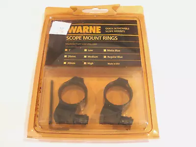 Vintage Nip Warne Scope Mount Rings 1  High Gun Parts For Rifle Barrel • $15.50