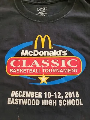 Vintage 2015 McDONALD'S Classic Basketball Tournament Shirt Size Large Ship Free • $16.50