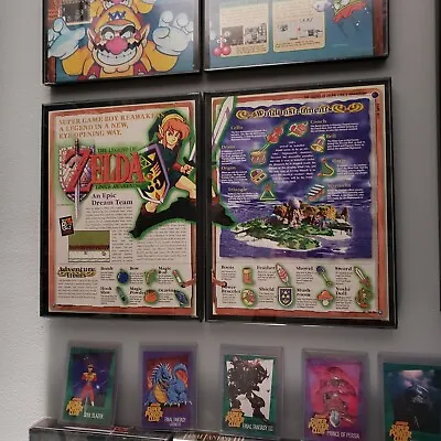$49.49 • Buy FRAMED: Vintage 1998 Legend Of Zelda Link's Awakening 2page Ad/poster 8*11