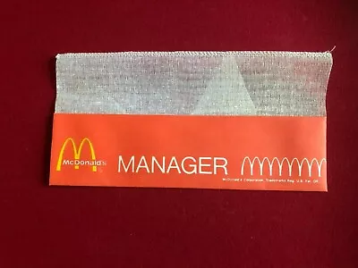 1968 McDonald's  Un-Used  Employee (MANAGER) Paper Hat (Scarce / Vintage) • $29