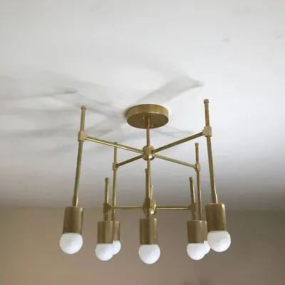 Acantha 8 Light Modern Geometric Mid Century Abstract Chandelier Modern Light • $299.04